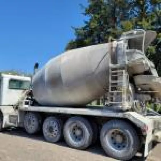 Cement Truck Sandblasting side
